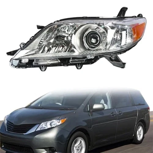 For 2011-2020 Toyota Sienna Halogen w/o LED DRL Headlight Headlamp Driver Side - Image 2 of 4