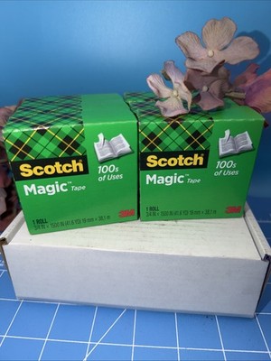 Scotch Magic Tape Refill 6 Rolls, 3/4'' x 1500'' per Roll Original Matte Finish