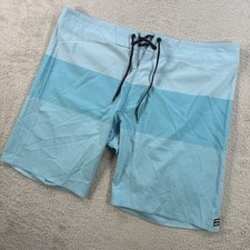 Billabong Board Short Men 36 Blue Recycler Tribong Airlite Drawstring Swim Trunk