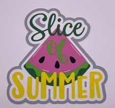 Summertime - Slice of Summer - Paper Piecing Scrapbook Embellishments Die Cuts