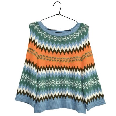 Weekend Max Mara Zigzag Wool Viscose Polyamide Sweater Size XS