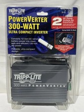 Tripp Lite 300W Car Power Inverter with 2 Outlets, Auto Inverter, Ultra Compact