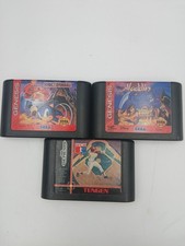 Lot Of 3 Sega Genesis Games: Sonic Spinball, Disney's Aladdin & RBI Baseball 3