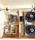 VINTAGE 1950'S Singer 401 SLANT-O-MATIC Sewing Machine,Many Extras, VG Condition — photo 6