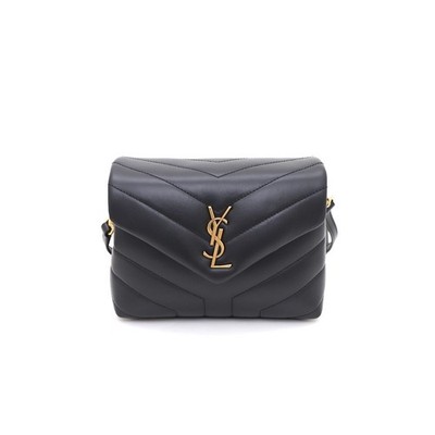 Saint Laurent Monogram Lulu Toy Schultertasche mit goldener Hardware 156203777