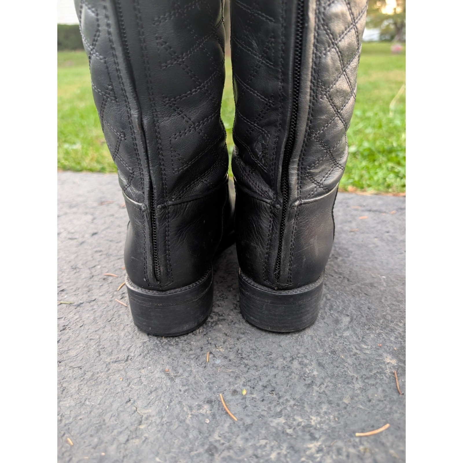 Tory Burch Claremont Quilted Leather Riding Boots Womens Size 8 Equestrian thumbnail 5