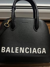 Balenciaga Calfskin Logo XXS Ville Top Handle