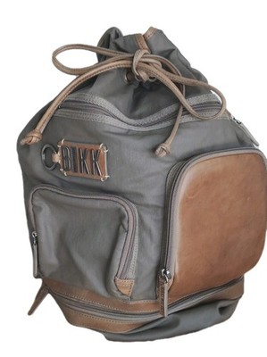 Bikkembergs Unisex Canvas/Leather Shoulder Bag.