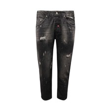 P1901 JEANS UOMO OVER-D FREDDIE MAN DISTRESSED DENIM TROUSERS
