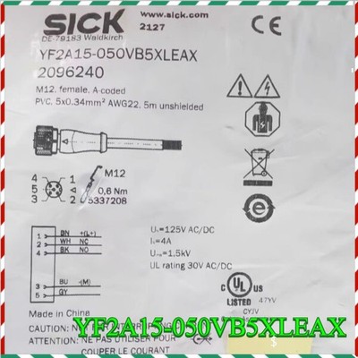 1PC NEW FOR SICK YF2A15-050VB5XLEAX Connecting cable YF2A15050VB5XLEAX Free ship