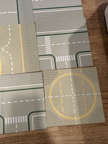 Huge Lot Of 33 Vintage Lego Grey Lunar Space, Road, Green Base Plates