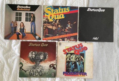 Lot of 5 x Status Quo Vinyl LPs + Tour Programme See Description For Titles