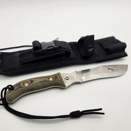 Samuel Staniforth Scorpion Fixed Blade Survival Knife & Sheath Sheffield England