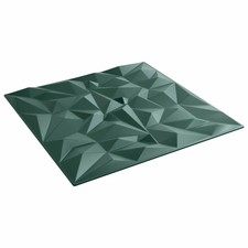 Wall Panels 12 pcs Amethyst Green 50 x 50 cm XPS Foam vidaXL