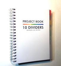 Pukka Pad Project Book/ 10 Dividers/400 Lined Pages-FAST SHIPPING