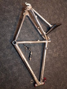 American Bicycle Frame Comp-Lite 26 Polished Aluminum 16" With Parts