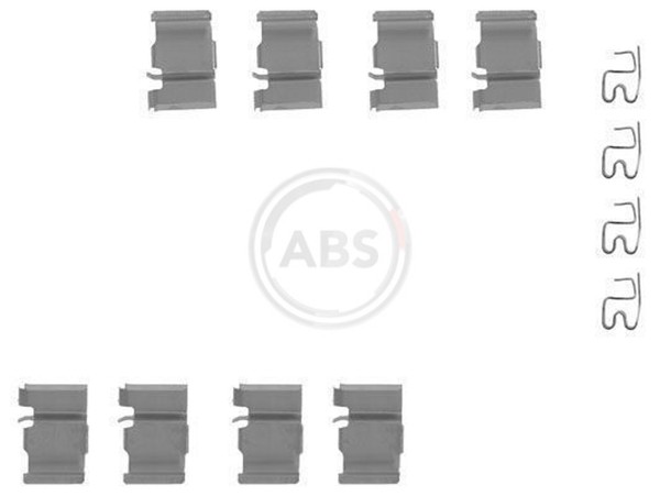 ZubehöRsatz Scheibenbremsbelag A.B.S. 1133Q FüR Cruiser Land 80 Toyota Prado VVT-image