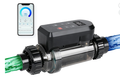 #ad Salt Water Pool Chlorinator System – Smart Saltwater Chlorine Generator with Tit $434.99