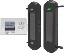 Solar Wireless Driveway Alarm System-1/2 Mile Long Transmission Range-300 Feet W