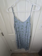 Gap Womens Floral Spaghetti  Strap Short Dress Floral Beachy Peasant Sz 14