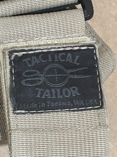 Modular Leg Panel Tac Tailor Pouch Molle Strap Black Buckle Used Coyote - Bild 3 von 4