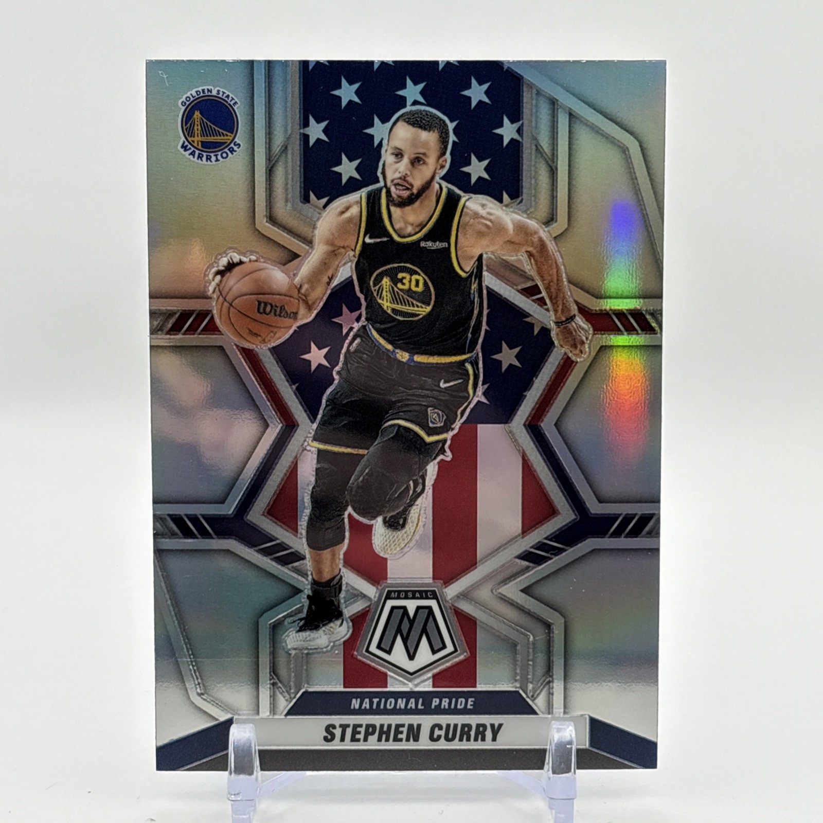 2021-2022 Mosaic Silver Prizm #247 Stephen Curry - Warriors