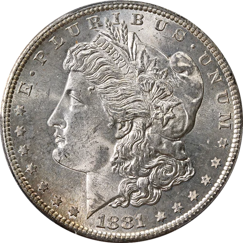 1881-S Morgan Silver Dollar PCGS MS65 - Toning