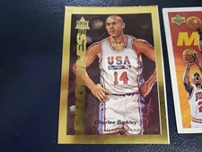 Charles Barkley 76ers Dream Team USA #21 ICON GOLD PROFILES OVERSIZE RARE