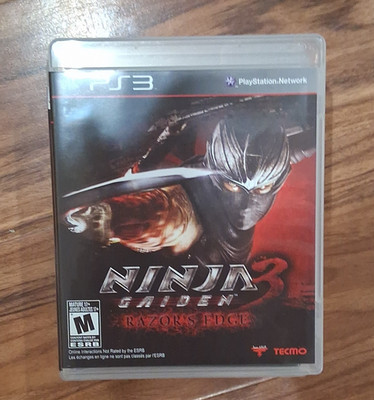 Tecmo Ninja Gaiden 3: Razor's Edge PS3 Manual Included Online Play Hack & Slash