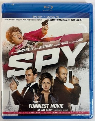 Spy Blu-ray Disc 2015 Melissa McCarthy Jason Statham Action Comedy SEALED NEW
