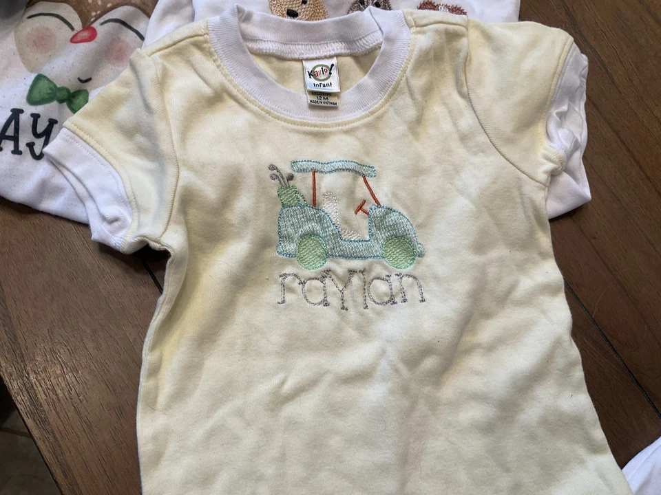 Lote de 10 Ropa Infantil RAYLAN Bordada Personalizada 9-12 Mos Foto 4 de 4