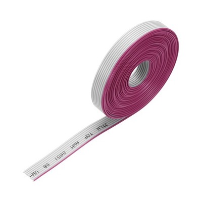 IDC Wire Flat Ribbon Cable 4m/13.1ft Length 1.27mm Pitch 8Pin