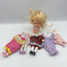 Rare Vintage 1986 PLAYSKOOL 1 SWEETIE POPS DOLLS with 5 Outfits