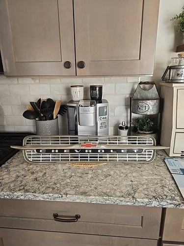 Vintage 1960's CHEVROLET ALUMINUM SIGN OLD SCHOOL