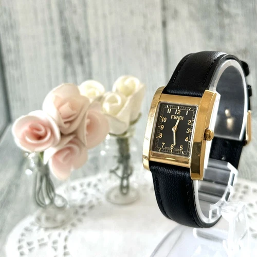 Orologio Fendi 7000L Analogico Quarzo Donna Batteria Sostituita Oro Donna Vintage 07475