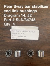 1960 Maserati 3500gt New Rear Sway Bar Stabilizer End Link Bushings