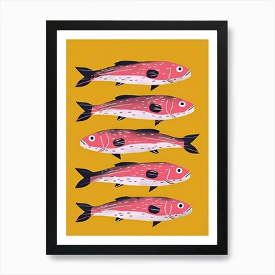 The Swimming Art Fish Poster Art Pr Framed Wall Art Poster Canvas Print Picture