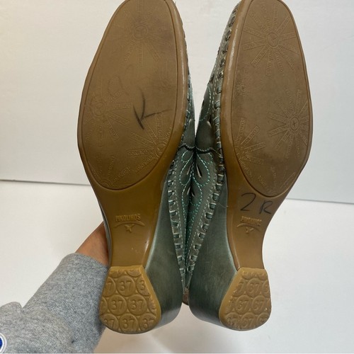 Zapatos Pikolinos Mujer Talla 37/6.5 Cuero Floral Cuña Cordones Boho Festival - Imagen 11 de 13
