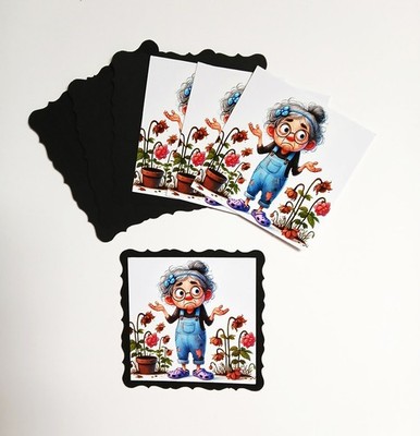 Never Give Up   Set of 4 images and mats card making and more