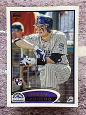 Jordan Pacheco 2012 Topps Error #219a Colorado Rockies RC