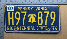 1972 Pennsylvania license plate H97-879 Liberty Bell 21951