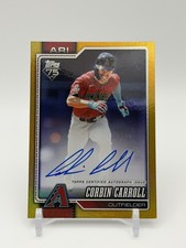 Topps 2026 Series One Corbin Carroll Gold Auto /50 #314 Arizona Diamondbacks