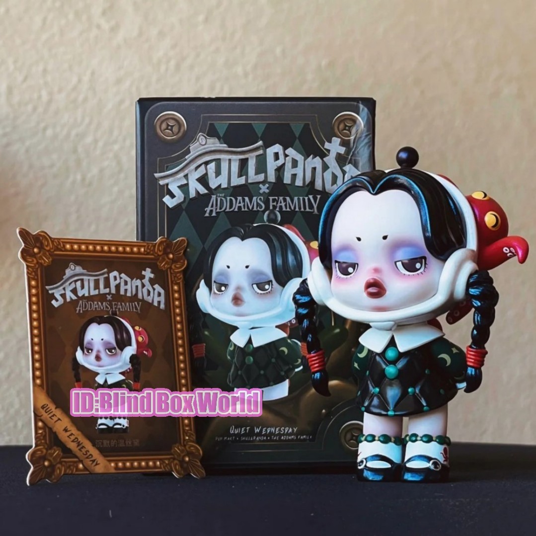 SKULLPANDA×ADDAMS FAMILY Skullpanda X The Addams Family Series Whole Set Opened – TOYSEZ