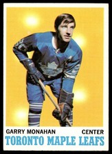 1970-71 Topps Hockey Card Garry Monahan Toronto Maple Leafs #112 EX+