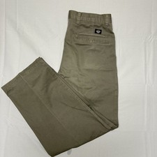 Vintage Dockers Trousers Chino Cotton Green Logo Pockets Loop Men  s Size W34 L30