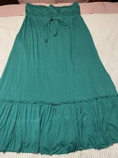 Torrid Plus Size Womens Jade Green Tube Braid Maxi Dress Strapless Size 4
