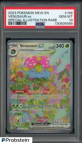 2023 Pokemon MEW EN Special Illustration Rare #198 Venusaur ex PSA 10 GEM MINT