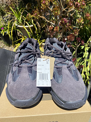 adidas Yeezy 500 Utility Black 2018 Low Top Lace-Up Mesh Sneakers F36640