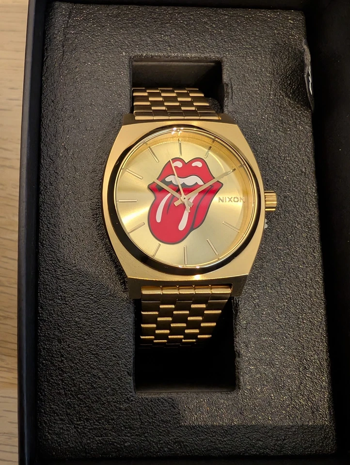 Nixon Rolling Stones Time Teller A1356-509 – Gold – Neu & OVP – Sealed – Rare - Bild 2 von 3
