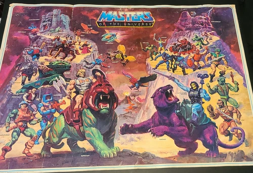 1984 Mattel Vintage-"Mail Away Poster" HE-MAN And The Masters Of Universe-MOTU